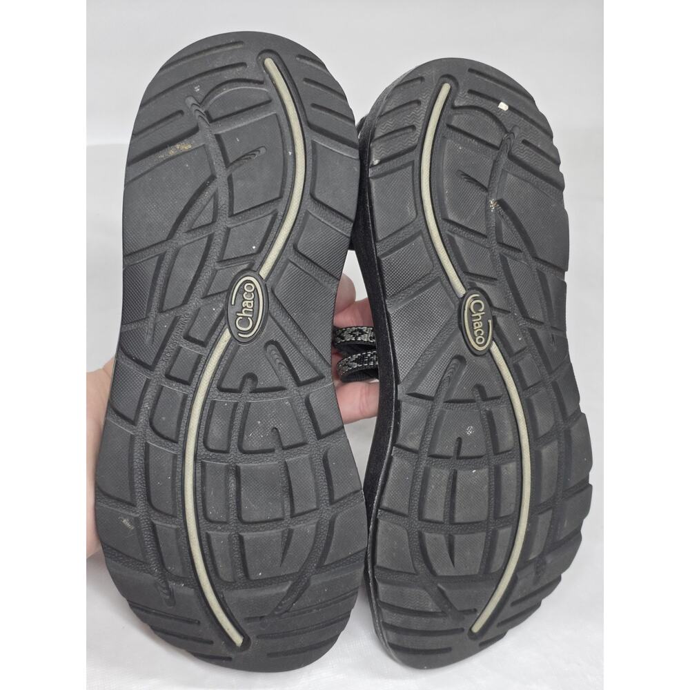 Chaco Women's Sandals Classic Strappy-Gray/White/Black Pattern Size 7 - Picture 5 of 7